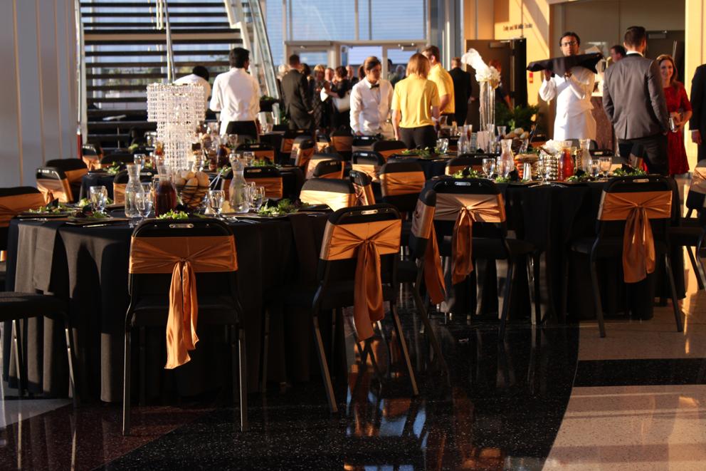 Lobby tables for reception